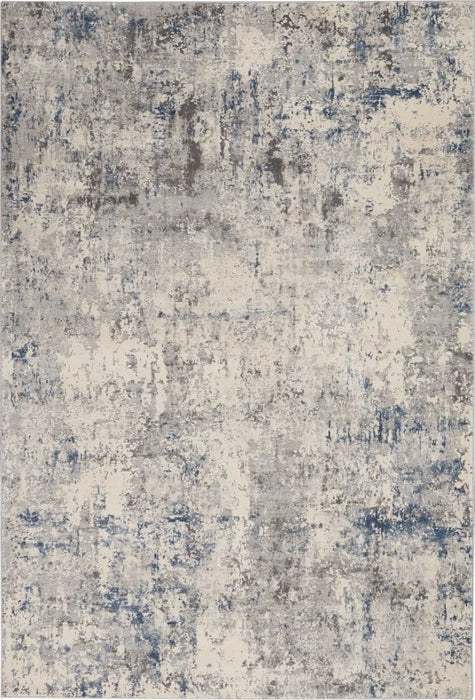 RUSTIC TEXTURES RUS07 IVORY/GREY-BLUE