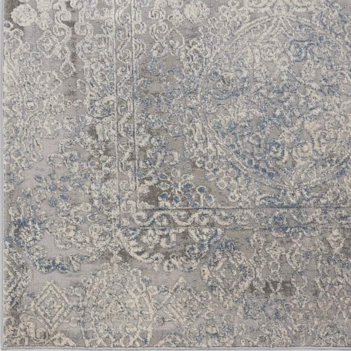 RUSTIC TEXTURES RUS09 IVORY/LIGHT BLUE