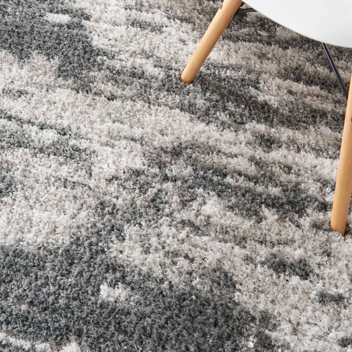 DREAMY SHAG DRS02 Charcoal/Ivory