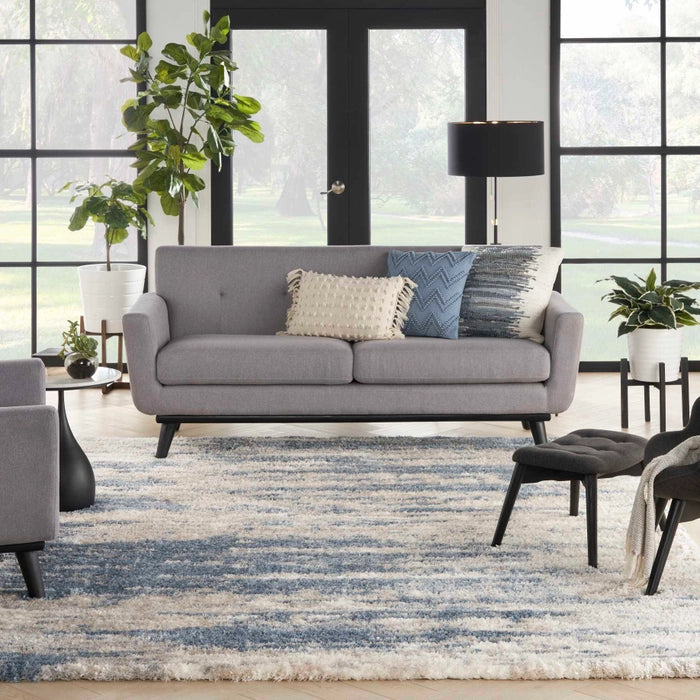 DREAMY SHAG DRS10 Light Blue Grey