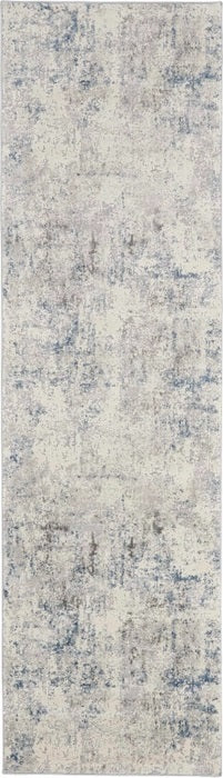 RUSTIC TEXTURES RUS07 IVORY/GREY-BLUE