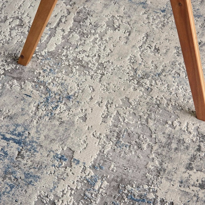 RUSTIC TEXTURES RUS07 IVORY/GREY-BLUE