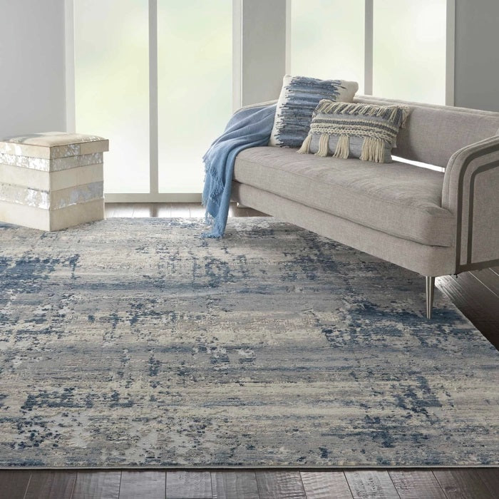 RUSTIC TEXTURES RUS10 IVORY/BLUE
