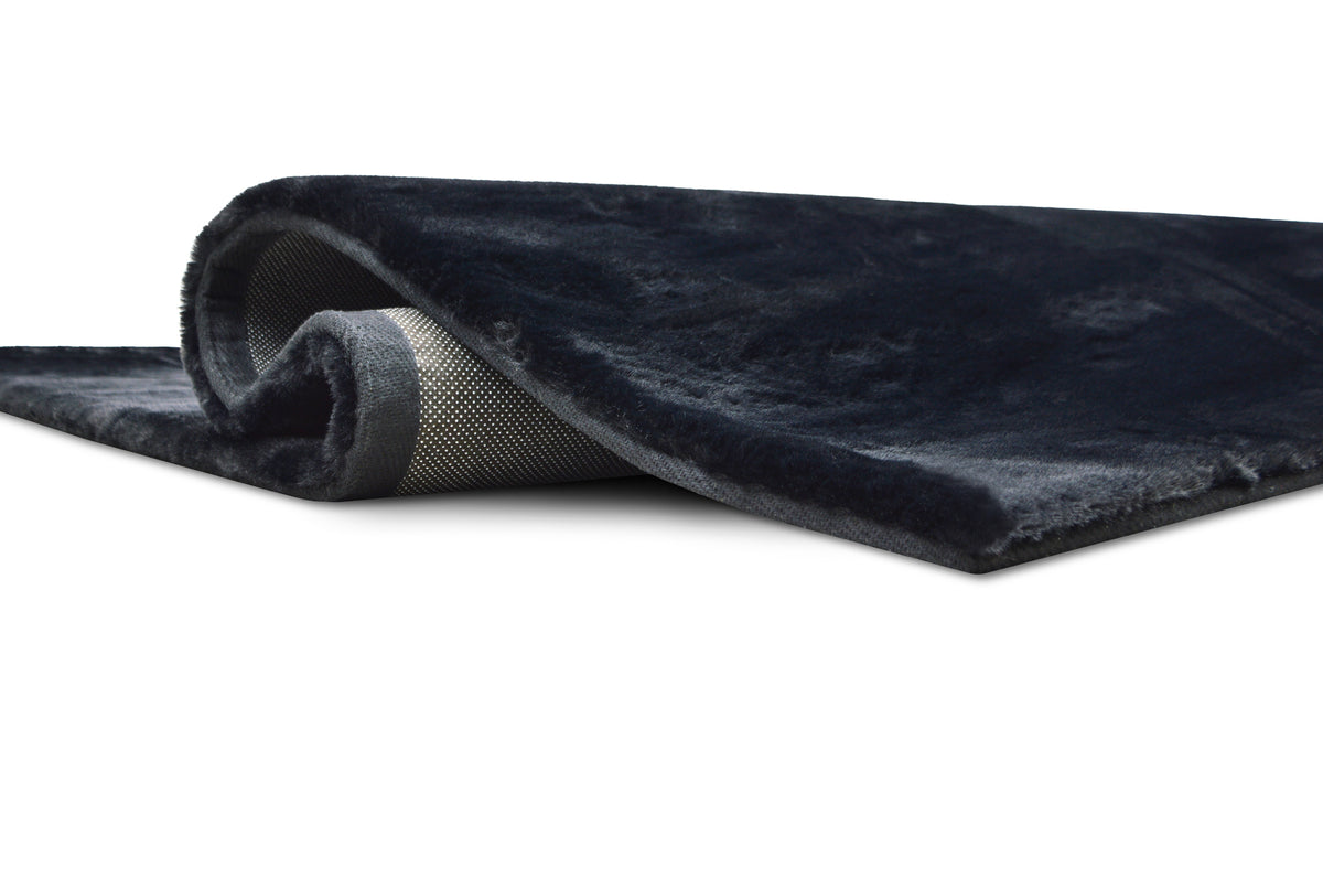 Black Rabbit Rugs RABBIT FUR SOLID BLACK – Sam's Rugs