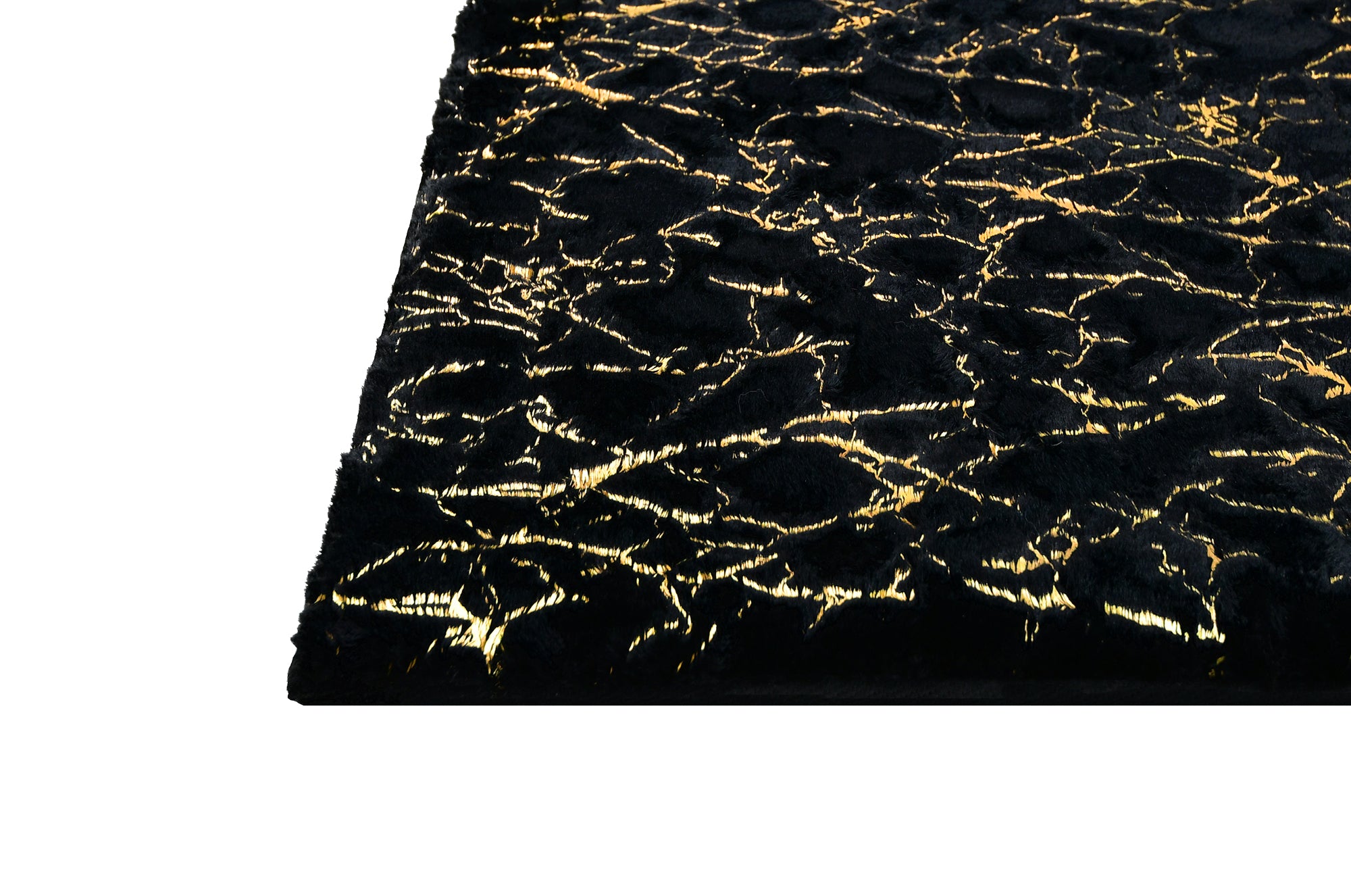 RABBIT FUR FOIL BLACK GOLD – Sam's Rugs