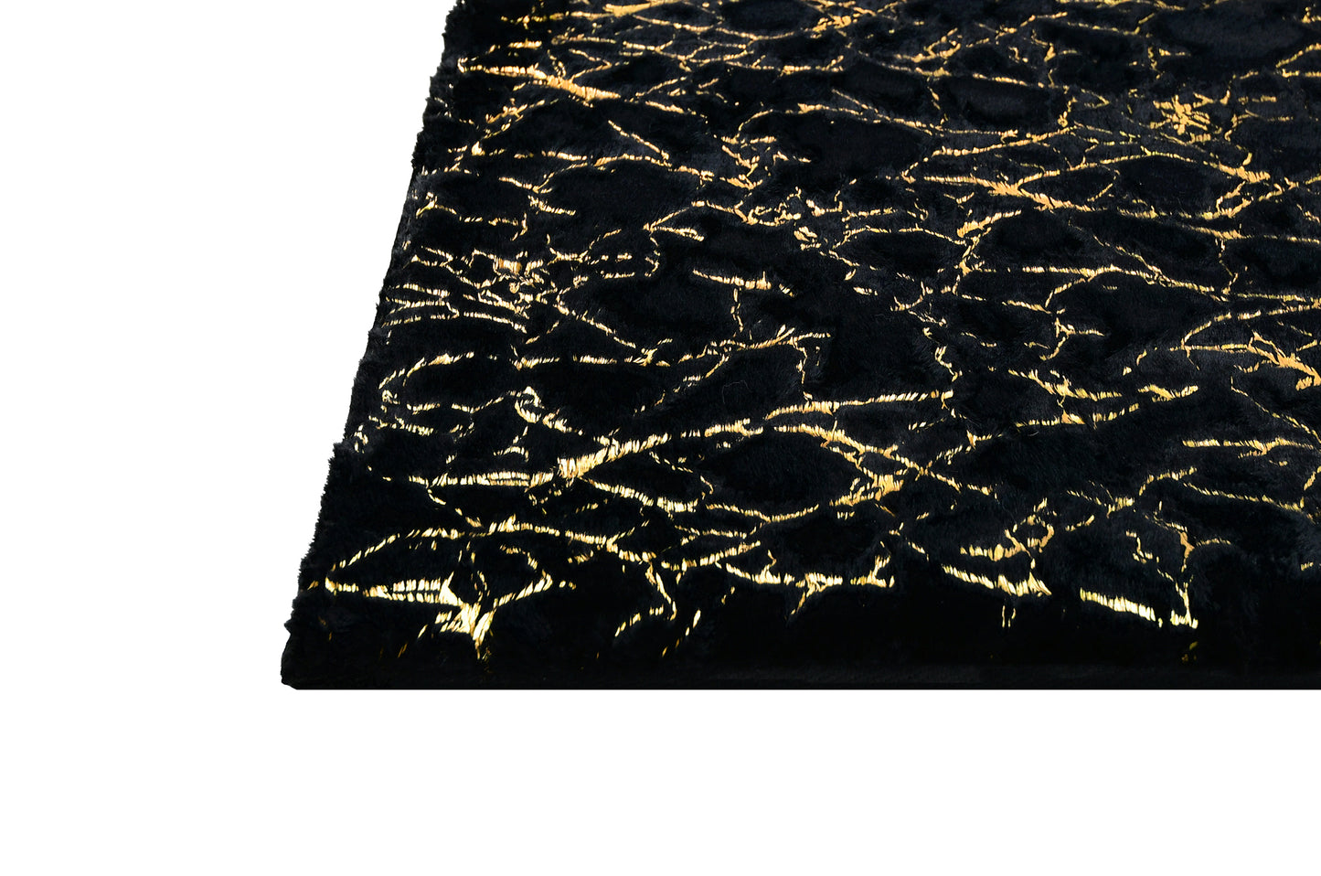 RABBIT FUR FOIL BLACK GOLD