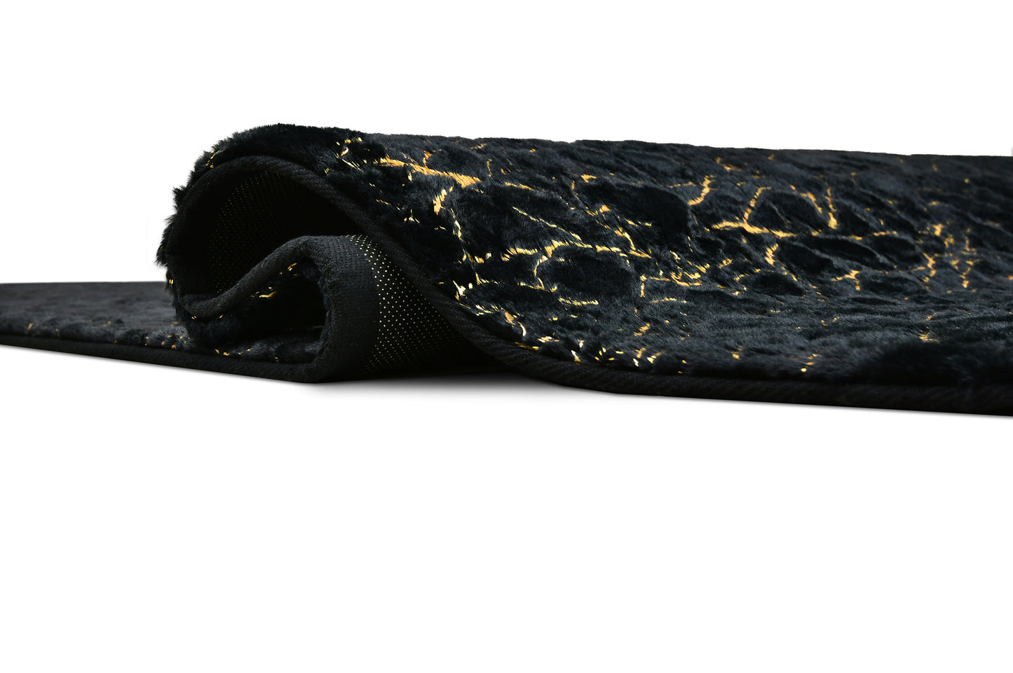 RABBIT FUR FOIL BLACK GOLD