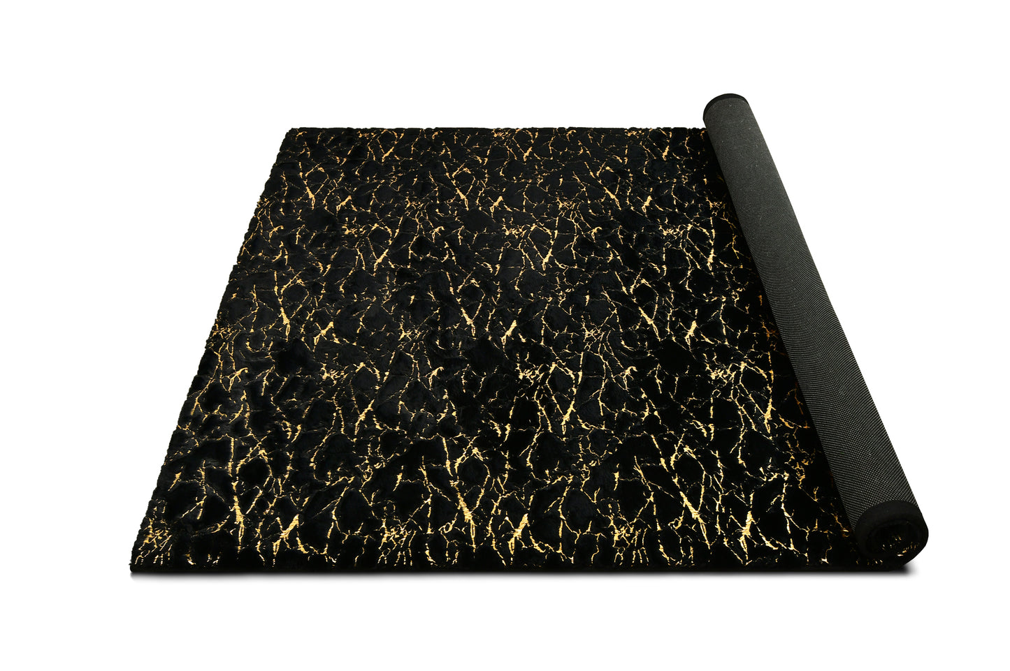 RABBIT FUR FOIL BLACK GOLD