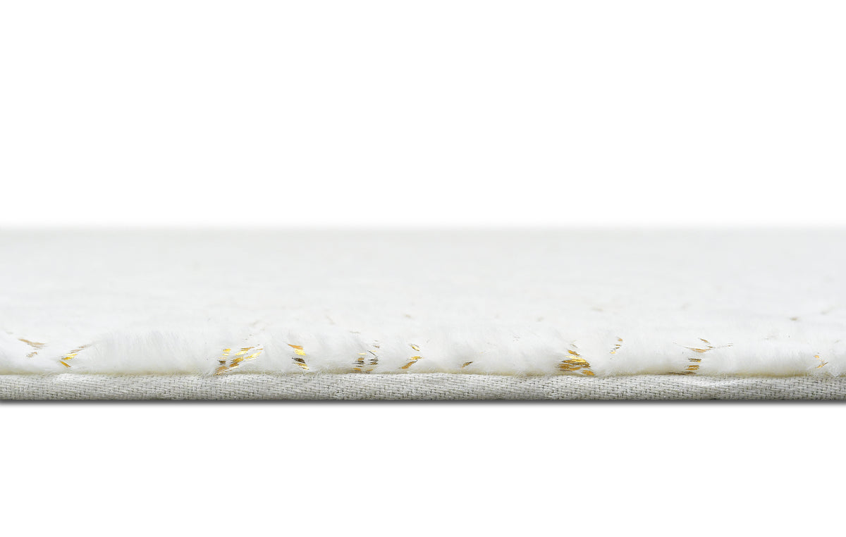 Gold Rabbit Fur RABBIT FUR FOIL WHITE GOLD – Sam's Rugs