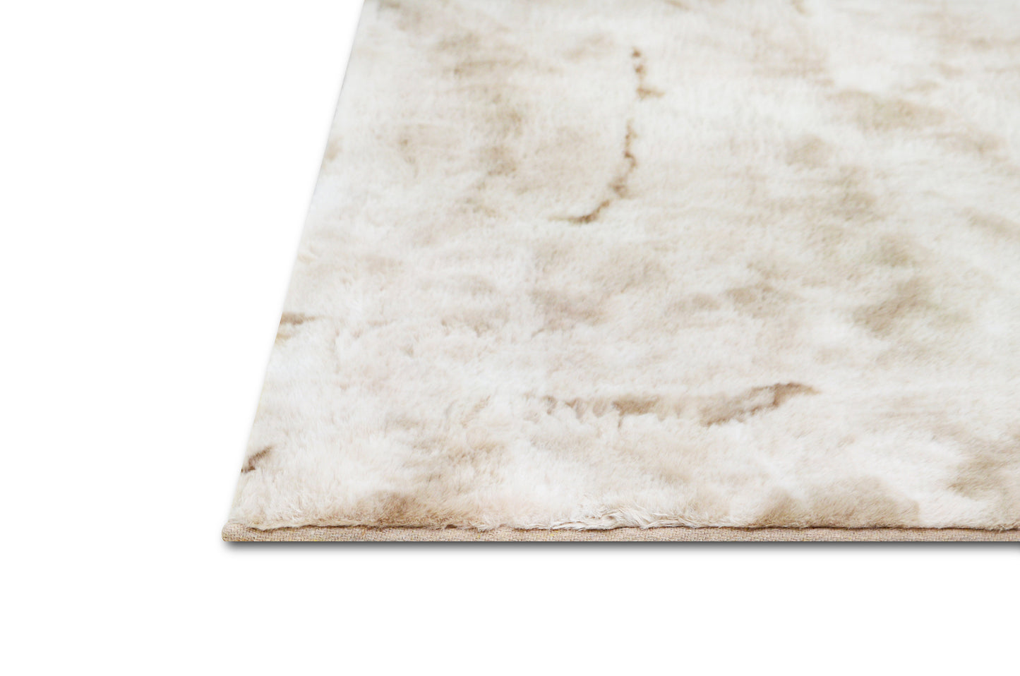 RABBIT FUR TIE DYE BEIGE