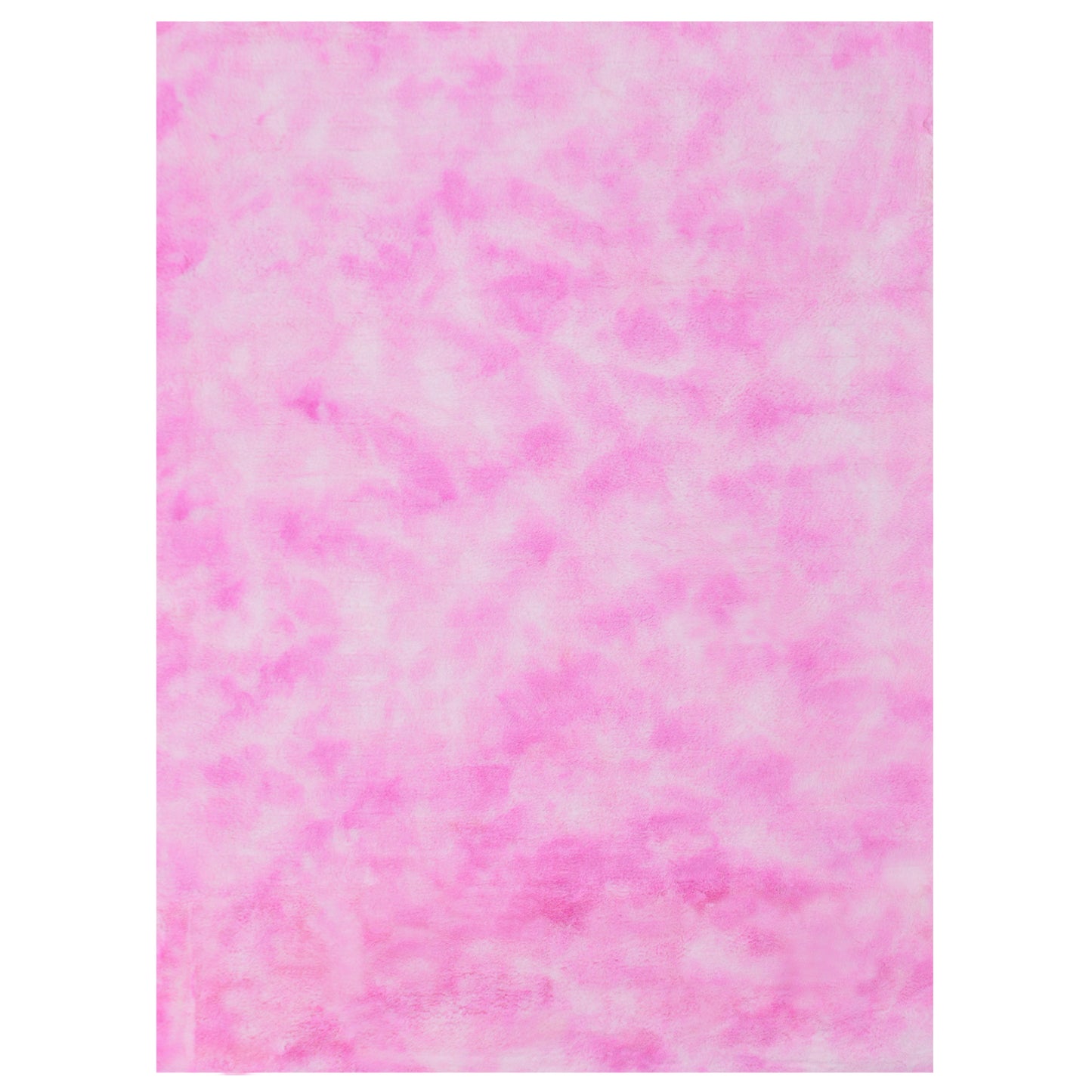 RABBIT FUR TIE DYE PINK