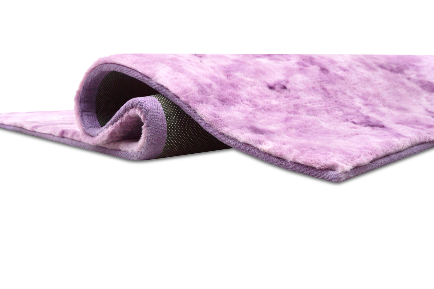 RABBIT FUR TIE DYE PURPLE