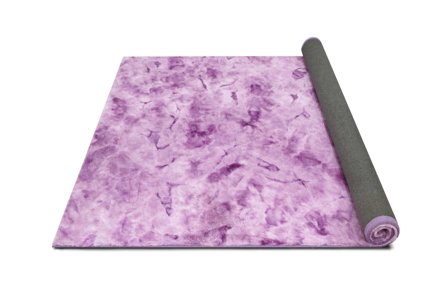 RABBIT FUR TIE DYE PURPLE