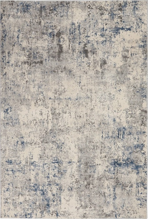 RUSTIC TEXTURES RUS07 IVORY/GREY-BLUE