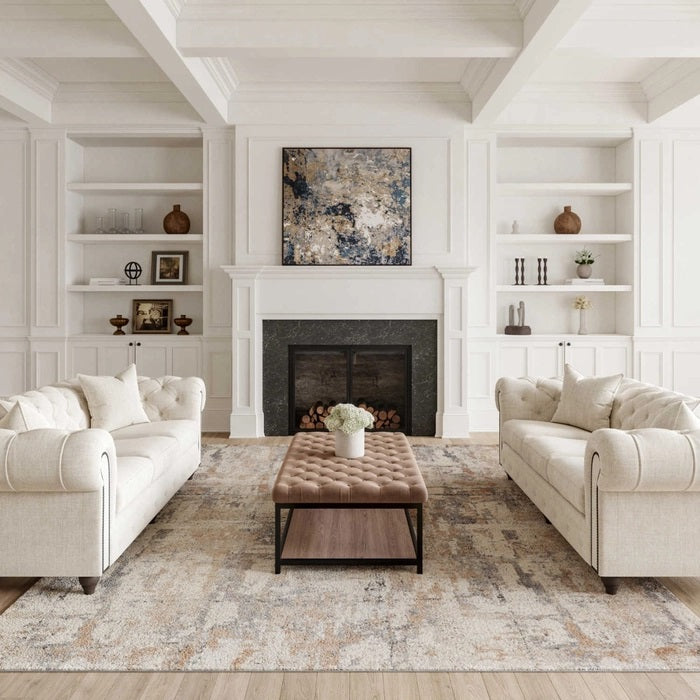 RUSTIC TEXTURES RUS06 BEIGE/GREY