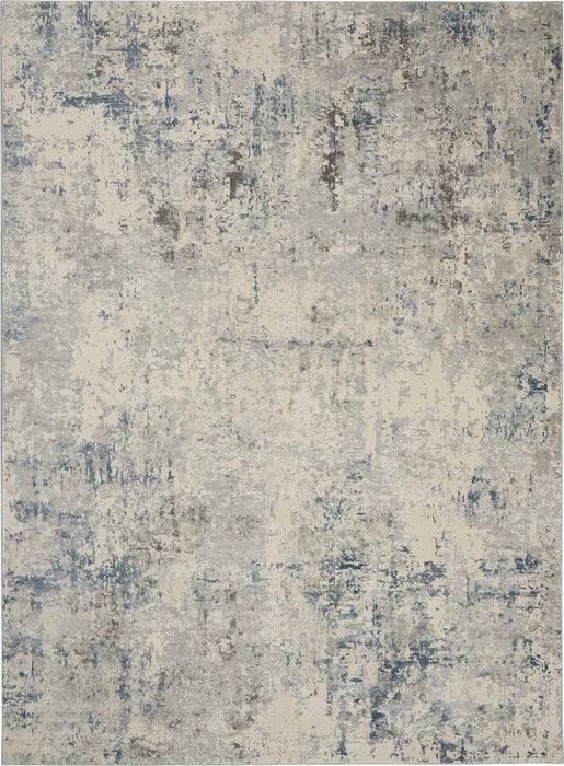 RUSTIC TEXTURES RUS07 IVORY/GREY-BLUE